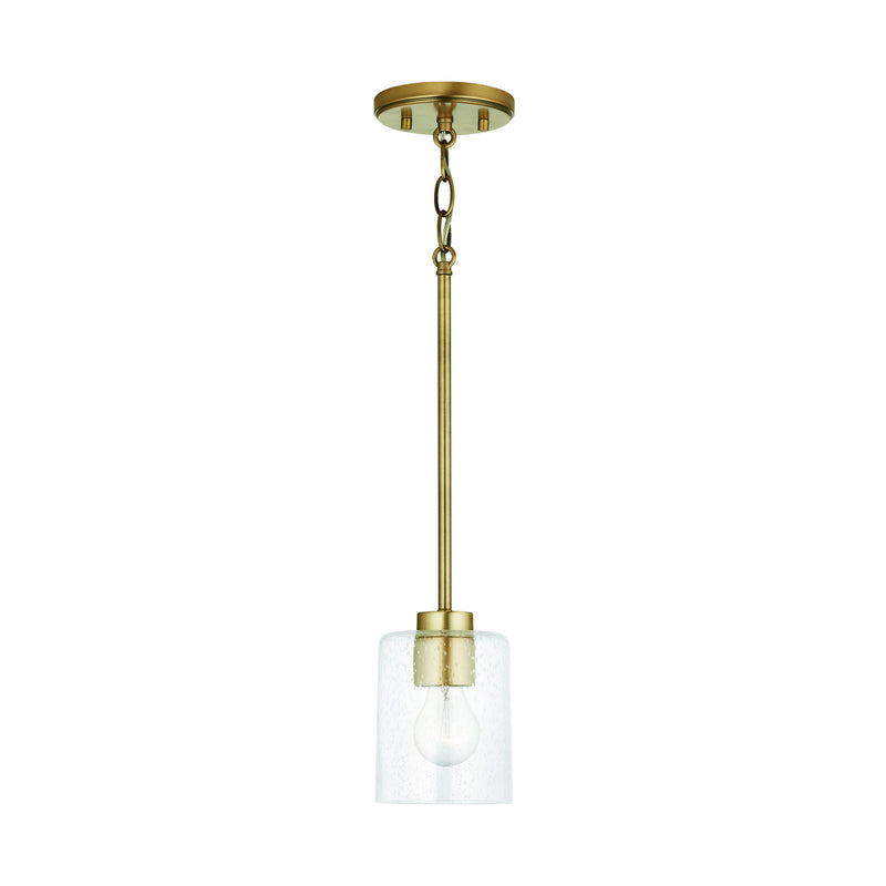 Capital Lighting 328511AD-449 Greyson One Light Pendant, Aged Brass Alternate Image.jpg