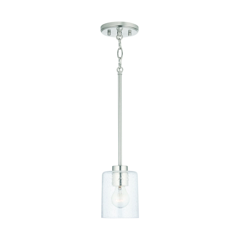 Capital Lighting 328511BN-449 Greyson One Light Pendant, Brushed Nickel Alternate Image.jpg