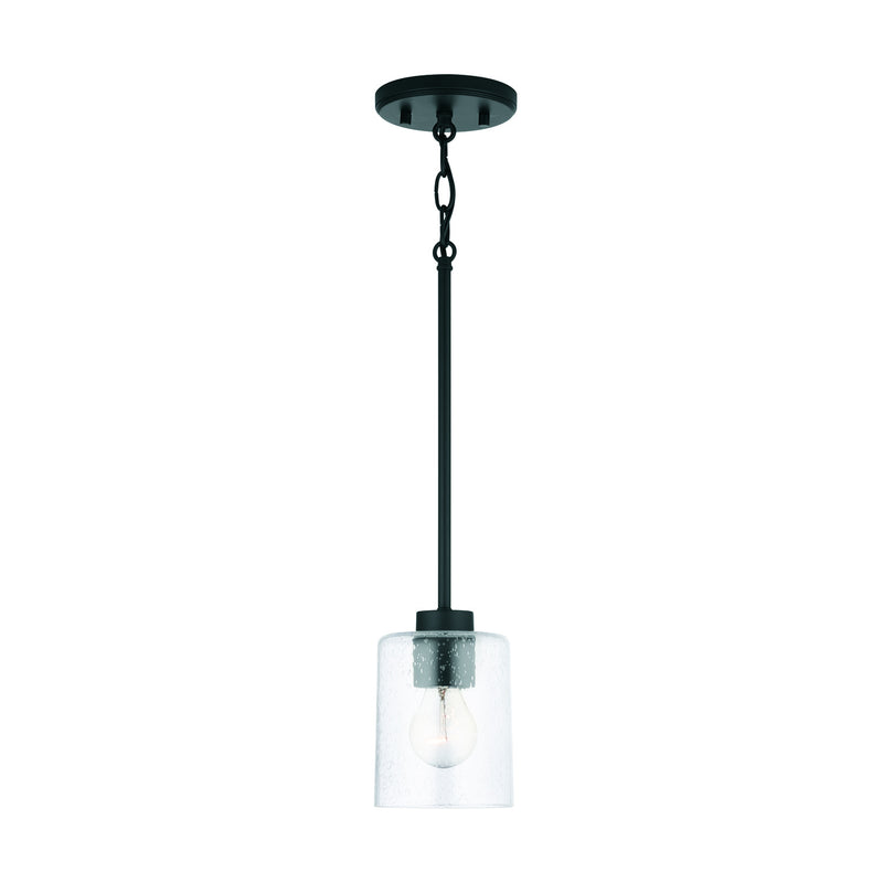 Capital Lighting 328511MB-449 Greyson One Light Pendant, Matte Black Alternate Image.jpg