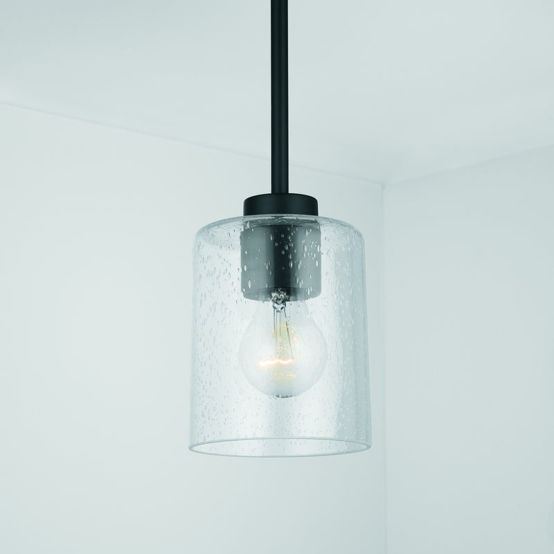 Capital Lighting 328511MB-449 Greyson One Light Pendant, Matte Black Alternate Image 2.jpg