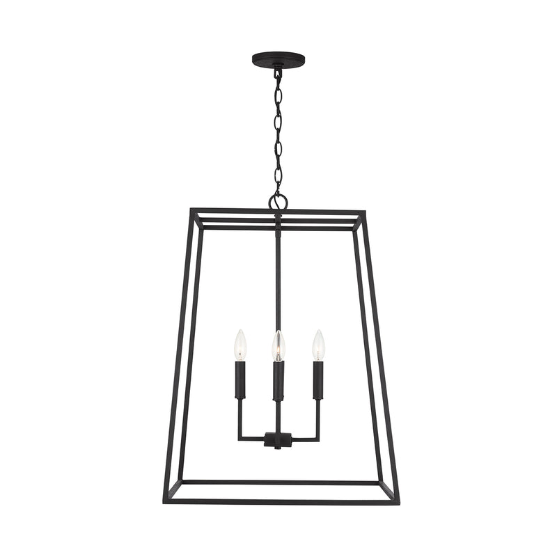 Capital Lighting 337341BI Clint Four Light Pendant, Black Iron Alternate Image 2.jpg