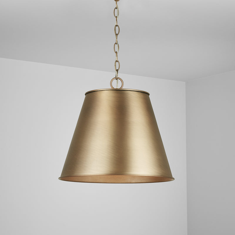 Capital Lighting 337811AD Welker One Light Pendant, Aged Brass Alternate Image 3.jpg