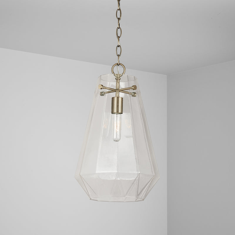 Capital Lighting 338316AD Lee One Light Pendant, Aged Brass Alternate Image 3.jpg