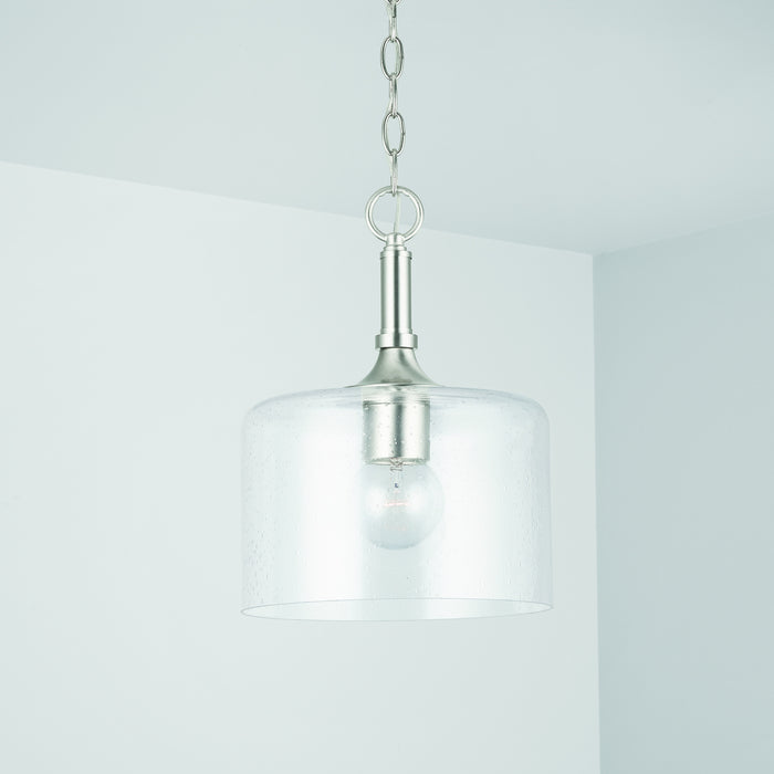 Capital Lighting 339311BN Carter One Light Pendant, Brushed Nickel Alternate Image 2.jpg