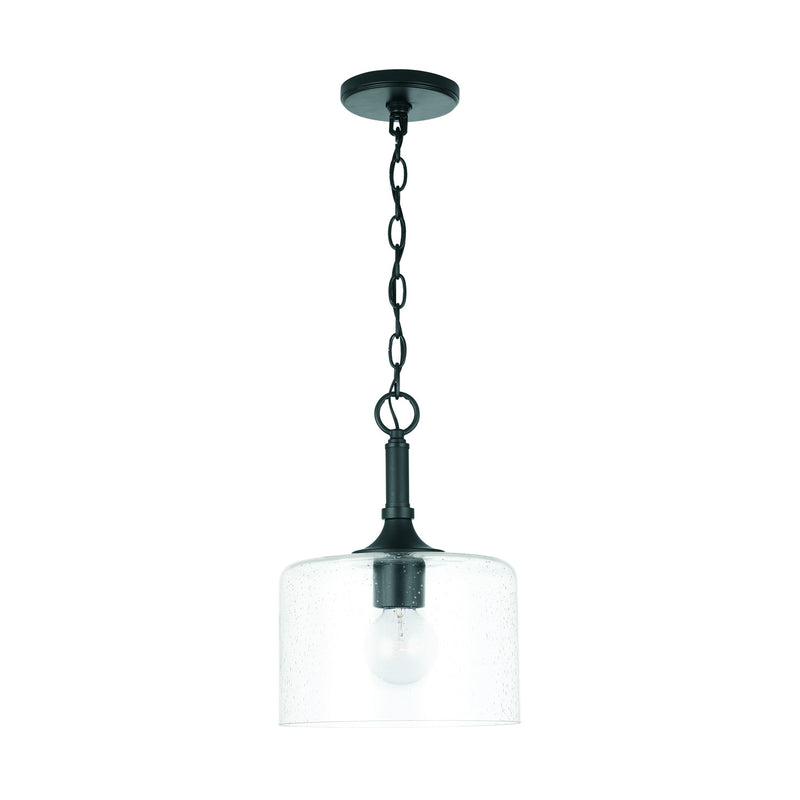 Capital Lighting 339311MB Carter One Light Pendant, Matte Black Alternate Image.jpg