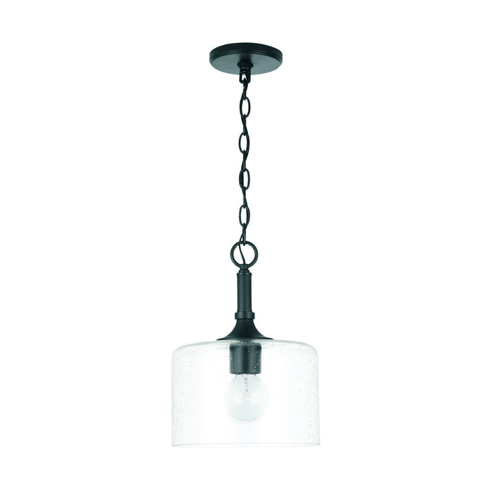 Capital Lighting 339311MB Carter One Light Pendant, Matte Black Alternate Image.jpg