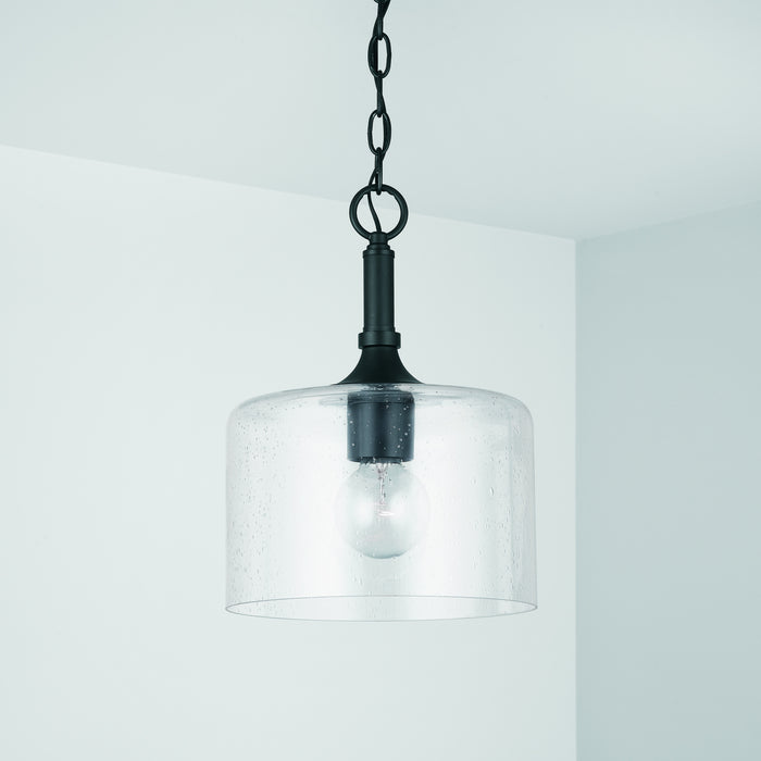 Capital Lighting 339311MB Carter One Light Pendant, Matte Black Alternate Image 2.jpg