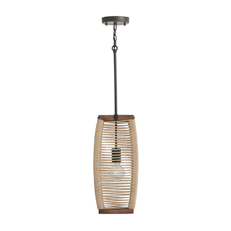 Capital Lighting 340311YG Jacob One Light Pendant, Grey Wash and Grey Iron Alternate Image 3.jpg