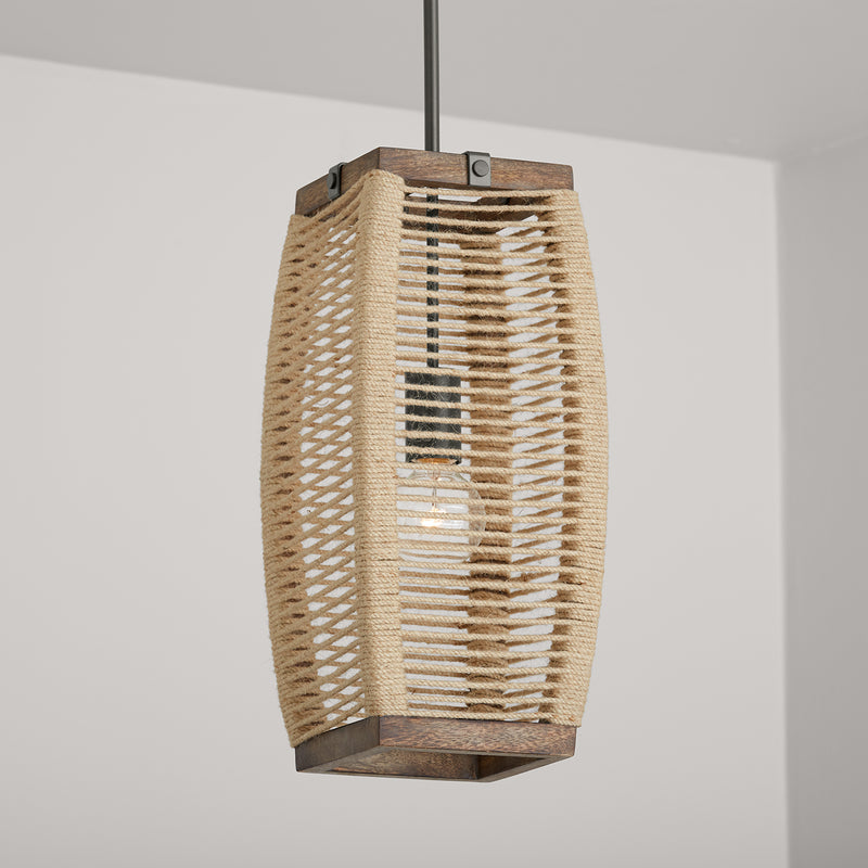 Capital Lighting 340311YG Jacob One Light Pendant, Grey Wash and Grey Iron Alternate Image 4.jpg