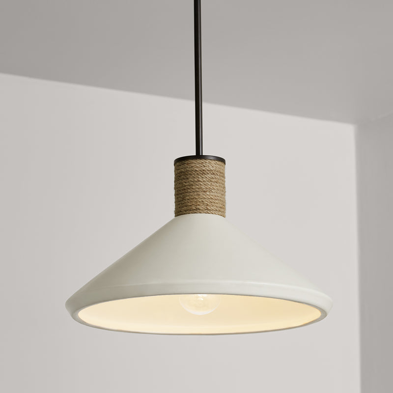 Capital Lighting 340613PW Destin One Light Pendant, Dark Pewter Alternate Image.jpg