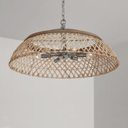 Capital Lighting 340862GK Rainey Six Light Pendant, Grey Wash and Antique Nickel Alternate Image 4.jpg