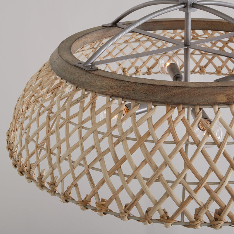 Capital Lighting 340862GK Rainey Six Light Pendant, Grey Wash and Antique Nickel Alternate Image 6.jpg