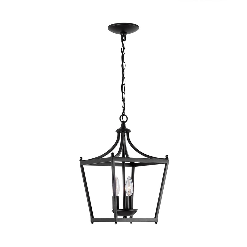 Capital Lighting 4036MB Stanton Three Light Foyer Pendant, Matte Black Alternate Image.jpg
