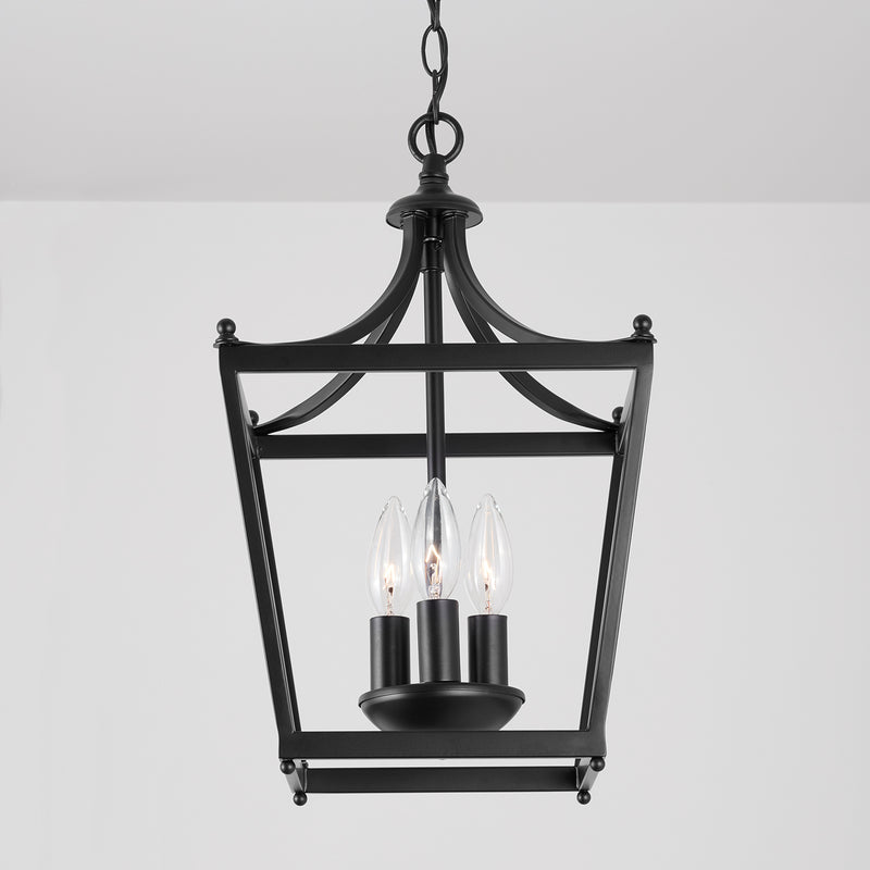 Capital Lighting 4036MB Stanton Three Light Foyer Pendant, Matte Black Alternate Image 3.jpg