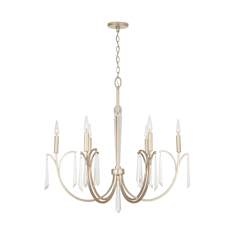 Capital Lighting 437061WG Gwyneth Six Light Chandelier, Winter Gold Alternate Image 2.jpg