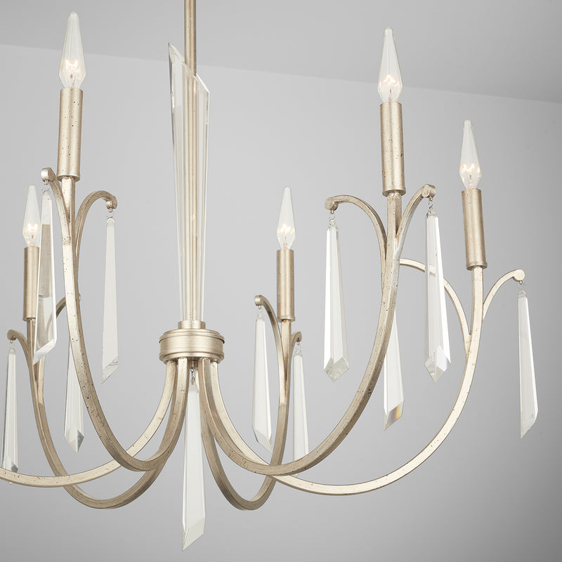 Capital Lighting 437061WG Gwyneth Six Light Chandelier, Winter Gold Alternate Image 4.jpg