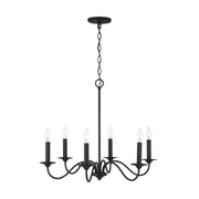 Capital Lighting 437261BI Vincent Six Light Chandelier, Black Iron Alternate Image.jpg