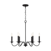 Capital Lighting 437261BI Vincent Six Light Chandelier, Black Iron Alternate Image 2.jpg