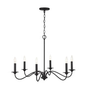 Capital Lighting 437262BI Vincent Six Light Chandelier, Black Iron Alternate Image.jpg