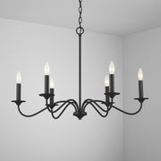 Capital Lighting 437262BI Vincent Six Light Chandelier, Black Iron Alternate Image 3.jpg