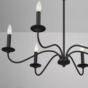 Capital Lighting 437262BI Vincent Six Light Chandelier, Black Iron Alternate Image 4.jpg