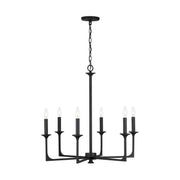 Capital Lighting 437361BI Clint Six Light Chandelier, Black Iron Alternate Image.jpg