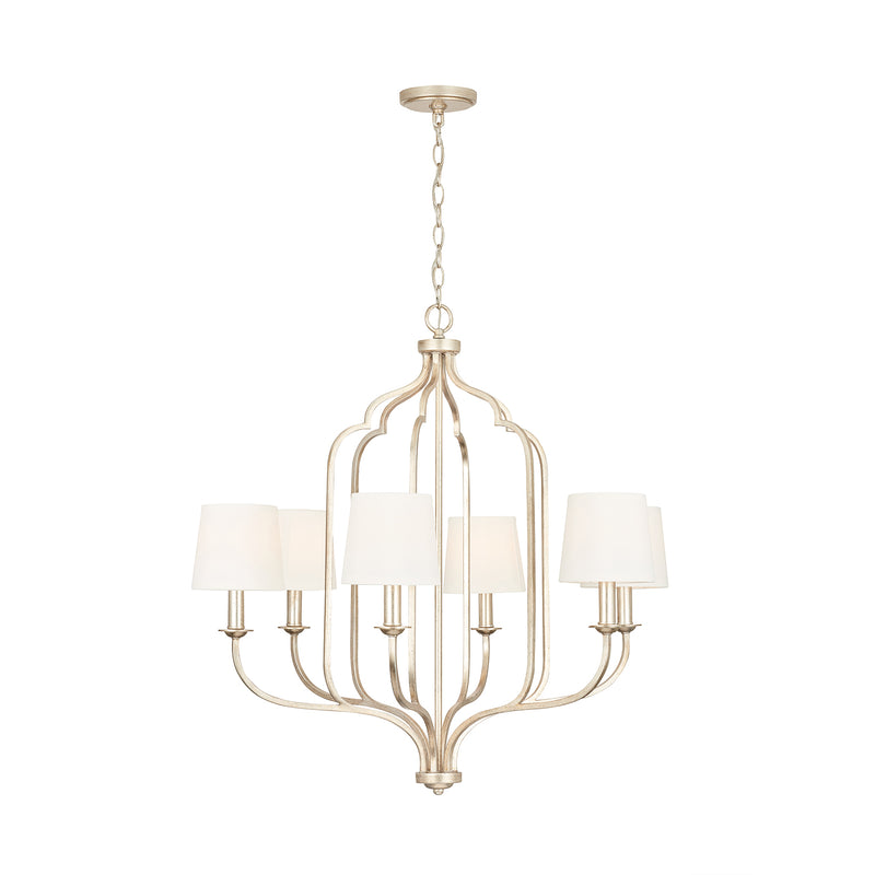 Capital Lighting 438761WG-698 Ophelia Six Light Chandelier, Winter Gold Alternate Image.jpg