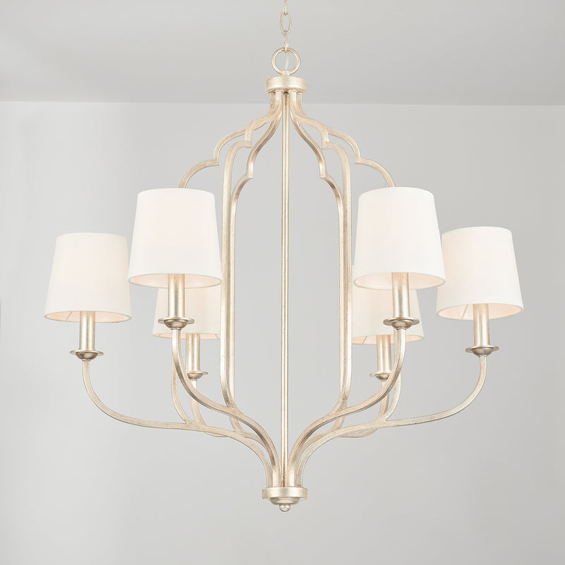 Capital Lighting 438761WG-698 Ophelia Six Light Chandelier, Winter Gold Alternate Image 3.jpg