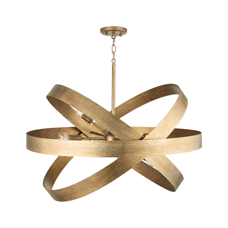 Capital Lighting 439061ML Jude Six Light Chandelier, Mystic Lustre Alternate Image 2.jpg