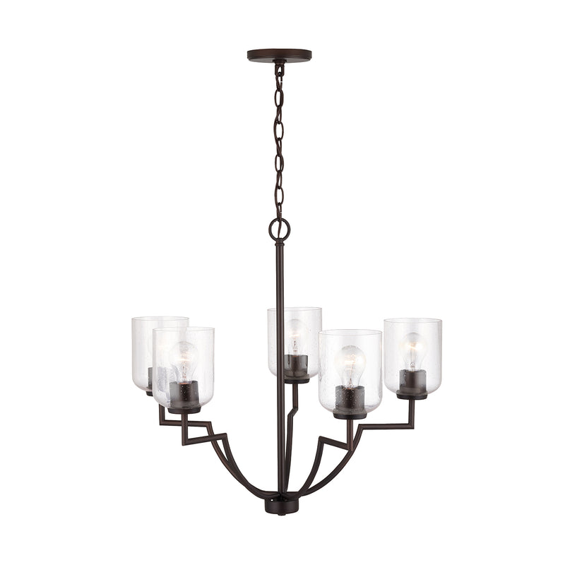 Capital Lighting 439351BZ-500 Carter Five Light Chandelier, Bronze Alternate Image.jpg