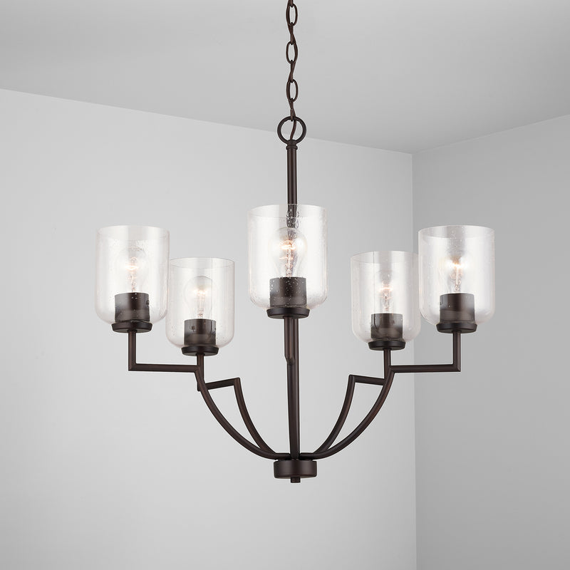 Capital Lighting 439351BZ-500 Carter Five Light Chandelier, Bronze Alternate Image 3.jpg