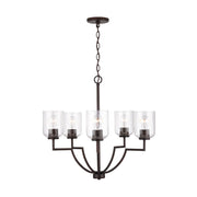 Capital Lighting 439351BZ-500 Carter Five Light Chandelier, Bronze Alternate Image 4.jpg