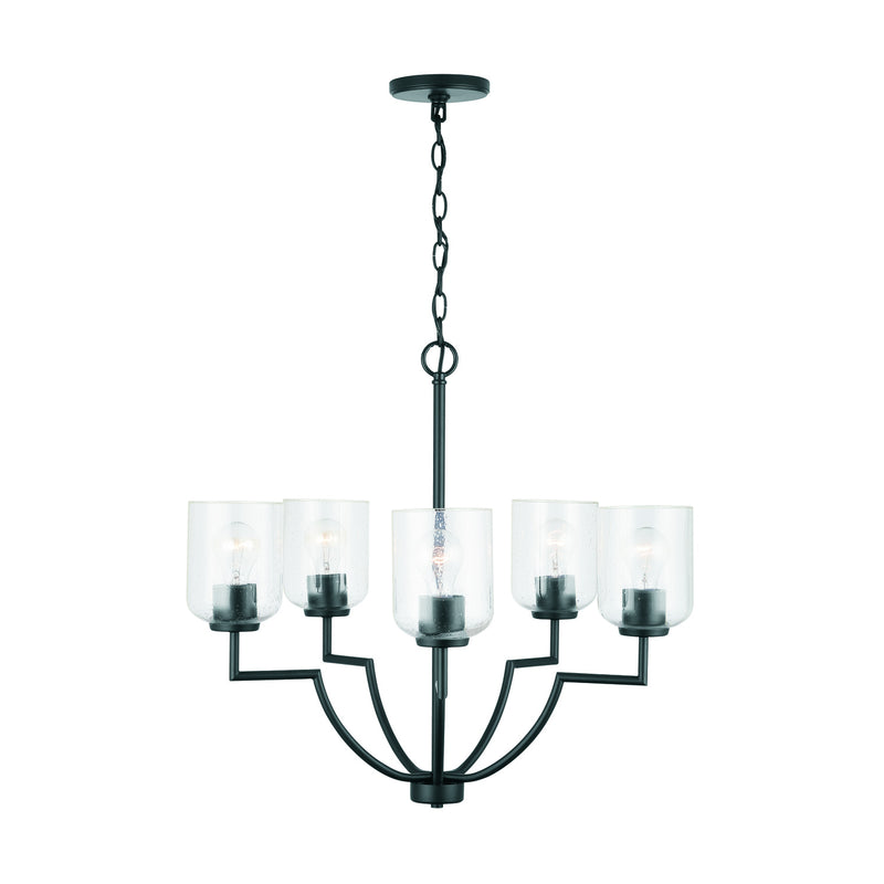 Capital Lighting 439351MB-500 Carter Five Light Chandelier, Matte Black Alternate Image 2.jpg