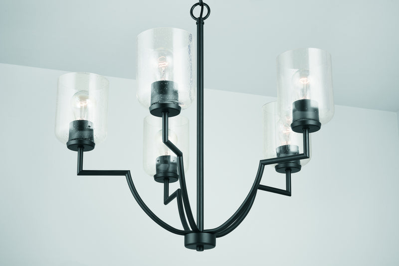Capital Lighting 439351MB-500 Carter Five Light Chandelier, Matte Black Alternate Image 4.jpg
