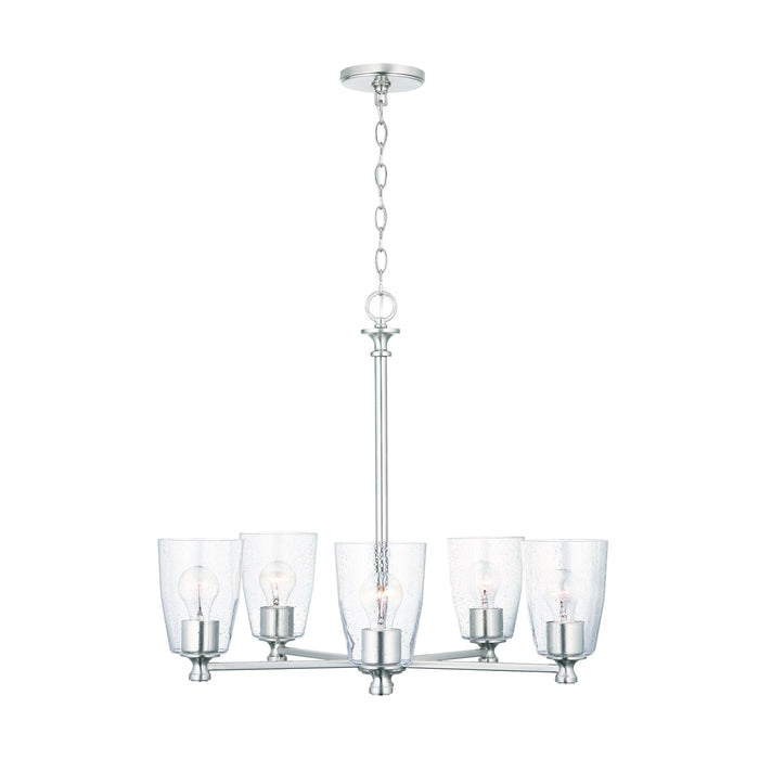 Capital Lighting 440951BN-506 Myles Five Light Chandelier, Brushed Nickel Alternate Image 2.jpg