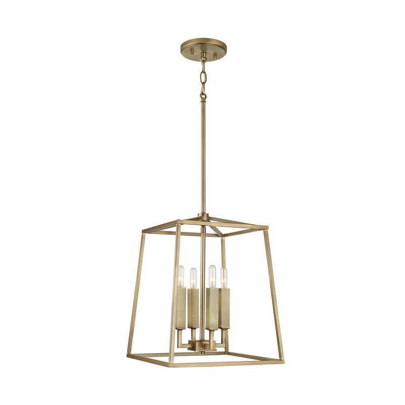 Capital Lighting 537641AD Thea Four Light Foyer Pendant, Aged Brass Alternate Image 2.jpg