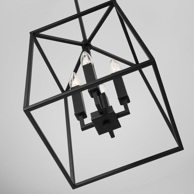 Capital Lighting 537641MB Thea Four Light Foyer Pendant, Matte Black Alternate Image 4.jpg
