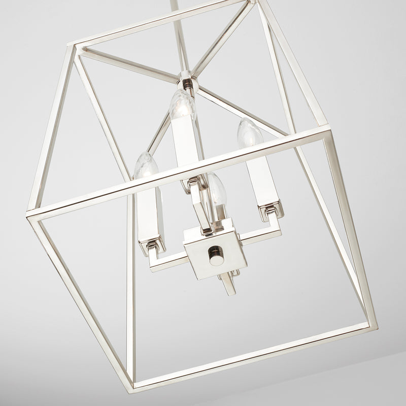 Capital Lighting 537641PN Thea Four Light Foyer Pendant, Polished Nickel Alternate Image 4.jpg