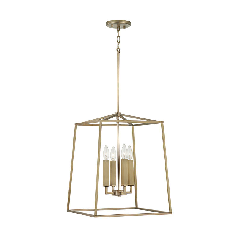Capital Lighting 537642AD Thea Four Light Foyer Pendant, Aged Brass Alternate Image.jpg