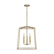 Capital Lighting 537642AD Thea Four Light Foyer Pendant, Aged Brass Alternate Image 2.jpg