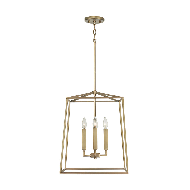Capital Lighting 537642AD Thea Four Light Foyer Pendant, Aged Brass Alternate Image 2.jpg