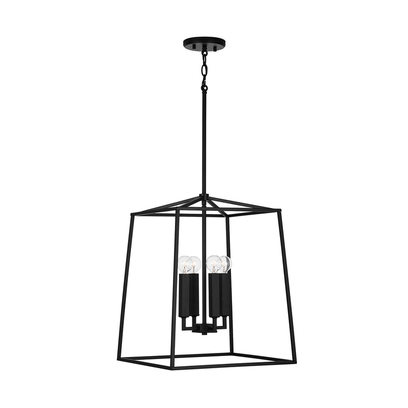 Capital Lighting 537642MB Thea Four Light Foyer Pendant, Matte Black Alternate Image.jpg