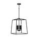 Capital Lighting 537642MB Thea Four Light Foyer Pendant, Matte Black Alternate Image.jpg