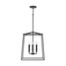 Capital Lighting 537642MB Thea Four Light Foyer Pendant, Matte Black Alternate Image 2.jpg