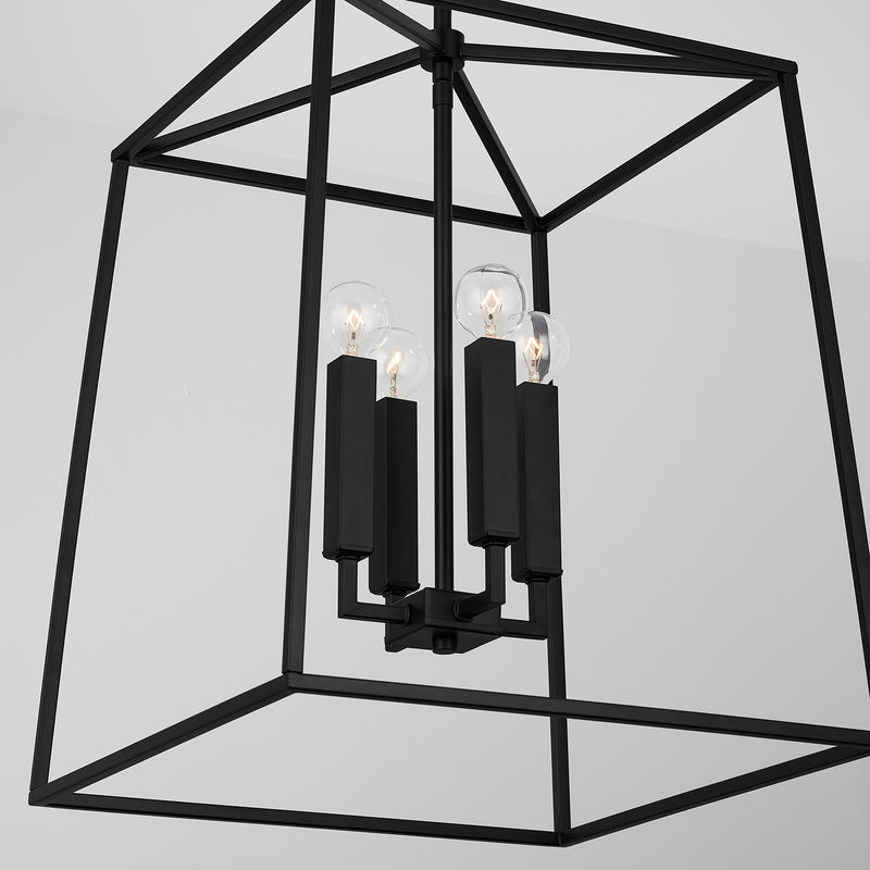 Capital Lighting 537642MB Thea Four Light Foyer Pendant, Matte Black Alternate Image 4.jpg