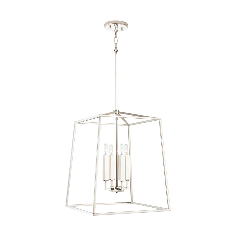 Capital Lighting 537642PN Thea Four Light Foyer Pendant, Polished Nickel Alternate Image.jpg