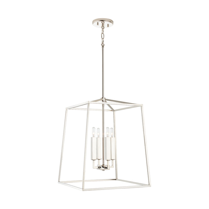 Capital Lighting 537642PN Thea Four Light Foyer Pendant, Polished Nickel Alternate Image.jpg