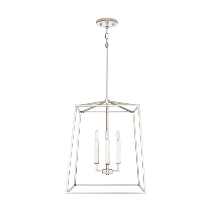 Capital Lighting 537642PN Thea Four Light Foyer Pendant, Polished Nickel Alternate Image 2.jpg