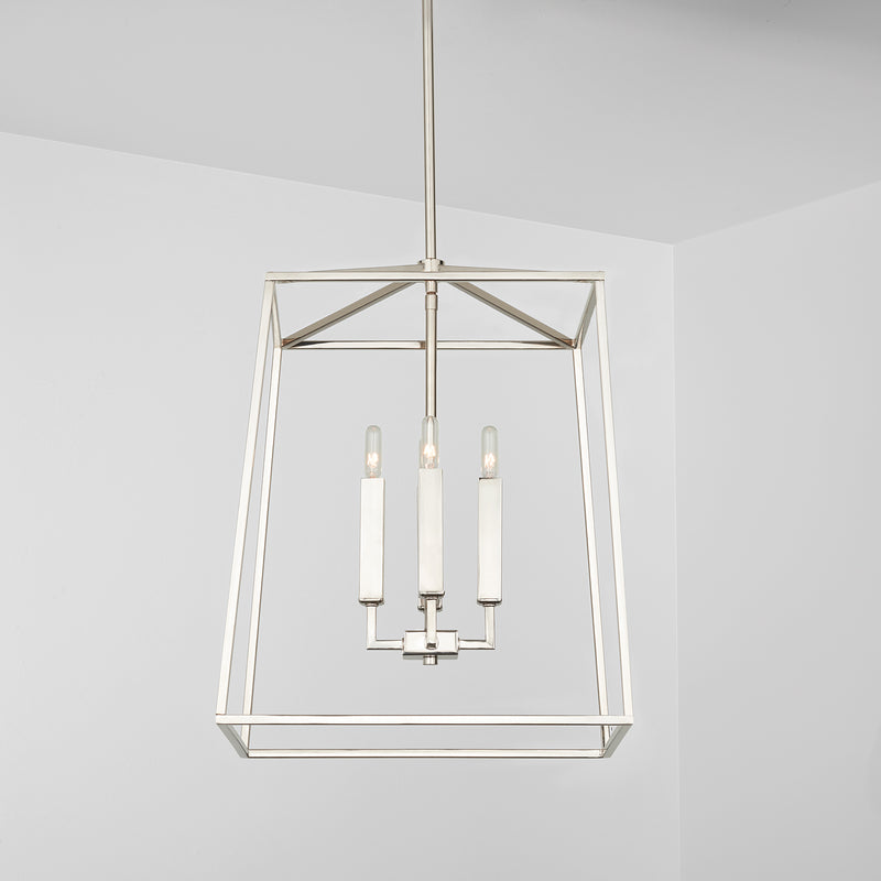Capital Lighting 537642PN Thea Four Light Foyer Pendant, Polished Nickel Alternate Image 3.jpg