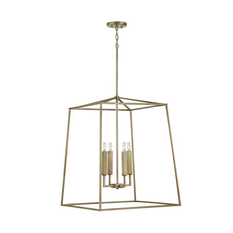 Capital Lighting 537643AD Thea Four Light Foyer Pendant, Aged Brass Alternate Image.jpg